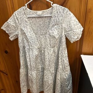 A New Day Cream and Black Patterned Top